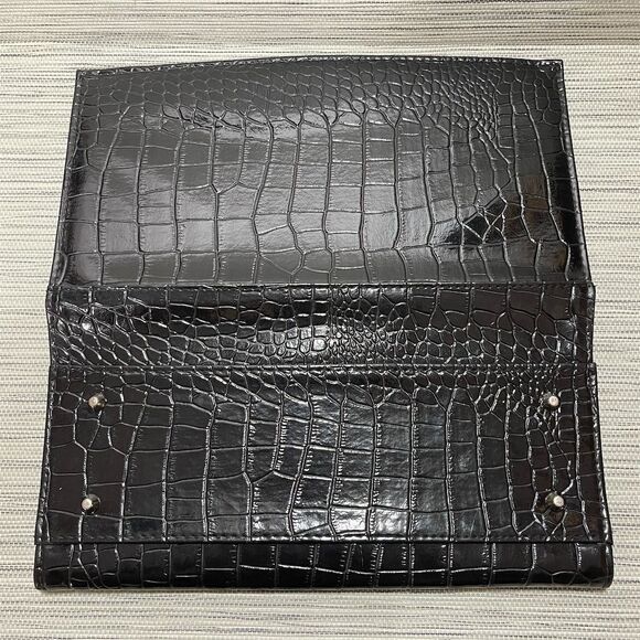 Miche Black Bag Shell Faux Alligator Skin with Silver Buckle Animal Print - Picture 5 of 5